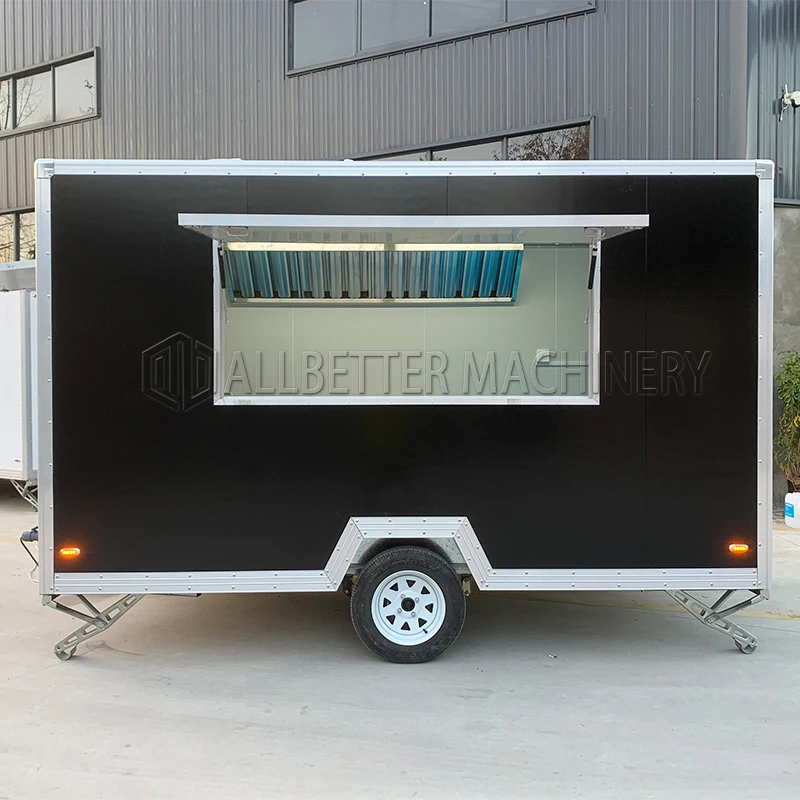 

Allbetter Лидер продаж, небольшой прицеп для еды из нержавеющей стали, грузовик для мороженого, пиццы с полной кухней, мобильная кухня, ресторан