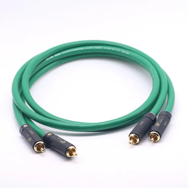 Para kabla połączeniowego Hifi 2328 pozłacany kabel 2RCA wysokiej jakości 6N OFC HIFI RCA męski na męski kabel audio — zdjęcie produktu 7