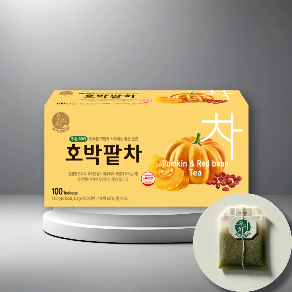 Songwon our tea pumpkin red bean tea 100T + burdock tea 100T