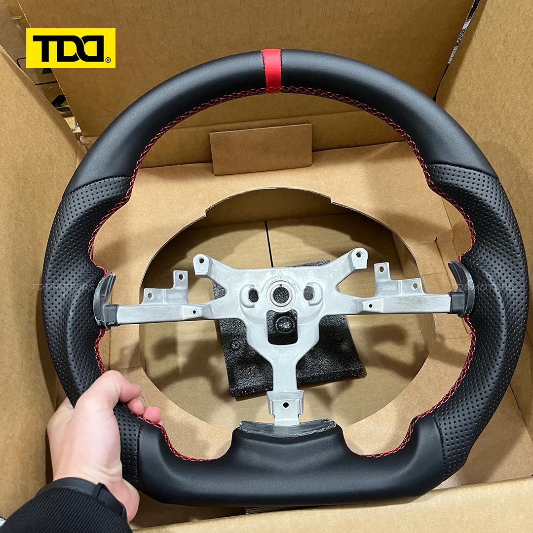 

Спортивный руль TDD из натуральной кожи с черной строчкой для Chevrolet Corvette C6 Z06 ZR1 2006-2011