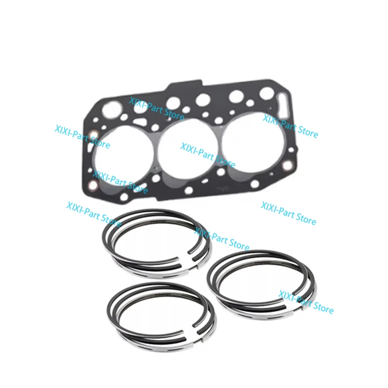 

3TNM74 Cylinder Head Gasket With Piston Rings For Yanmar 3-Cylinders STD 74mm*2+2+4 74mm Overhaul Rebuild Kit Engine Parts