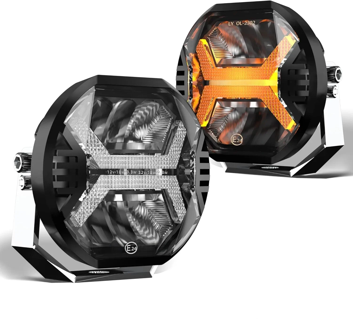 4 Inch Auto Led Verlichting Bar 12 V Amber Drl Rijden Licht Spotlight Voor Jeep Offroad Boot Tractor vrachtwagen 4X4 Suv Atv Koplamp - afbeelding 2