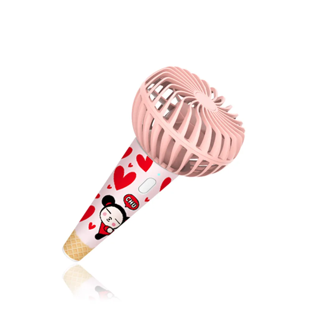 Pus Ca Dunga Portable Handy USB Ice Cream Fan Mini Fan (Pink)