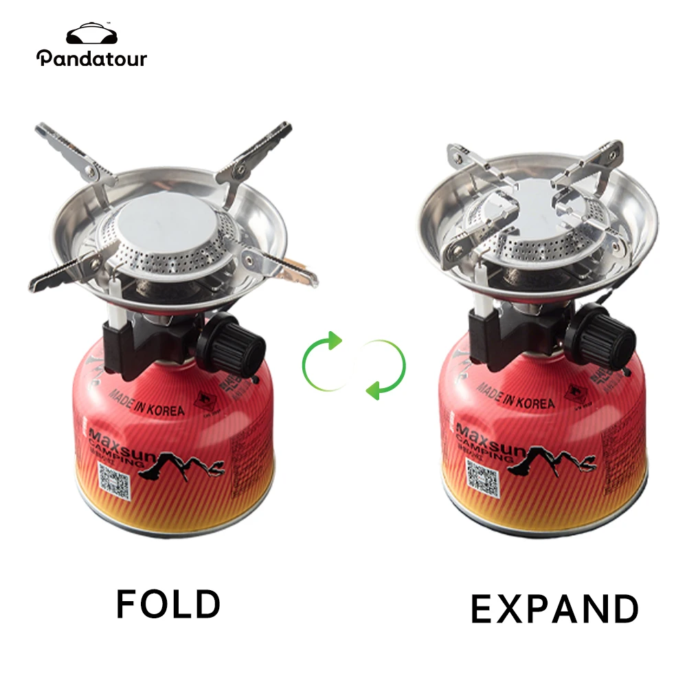 2025New موقد للتخييم في الهواء الطلق للطي يندبروف الشواء نزهة الجدول موقد الفولاذ المقاوم للصدأ عالية الطاقة المحمولة المشي لمسافات طويلة موقد غاز #4