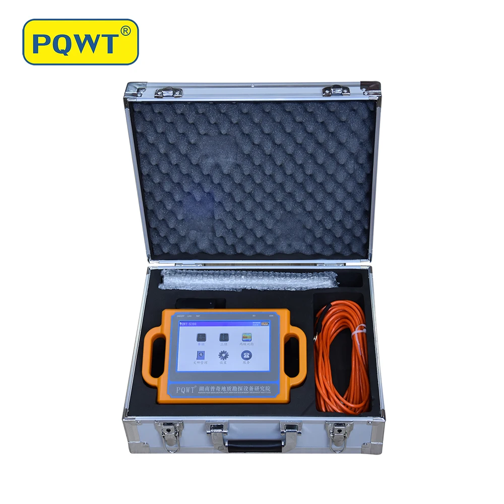 

New PQWT-S300 150M/300M Depth Hottest High Accuracy Automatic Mapping Detection Machine To Drill Underground Water Detector