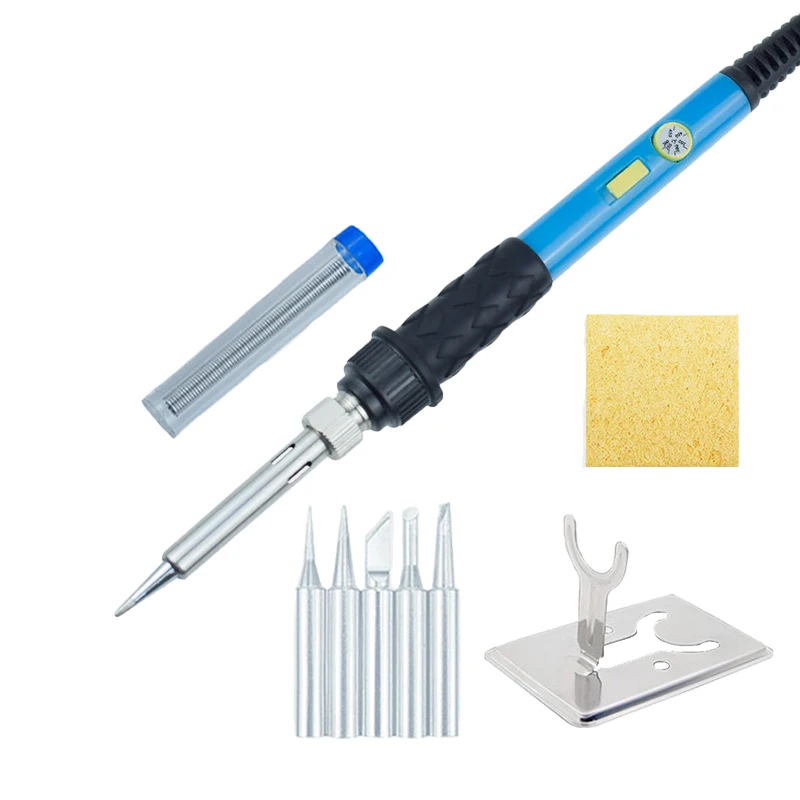 

Electric soldering iron set 60W internal heating thermostat electric soldering iron repair welding Yichen set 3