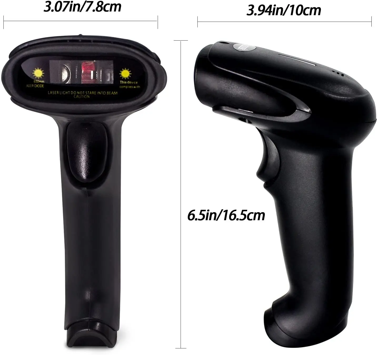 Imagem -02 - Wired Barcode Scanner Leitor Usb Plug And Play Compatível para Windows Android Mac Linux Suporte de Digitalização Automaticamente 1d 2d