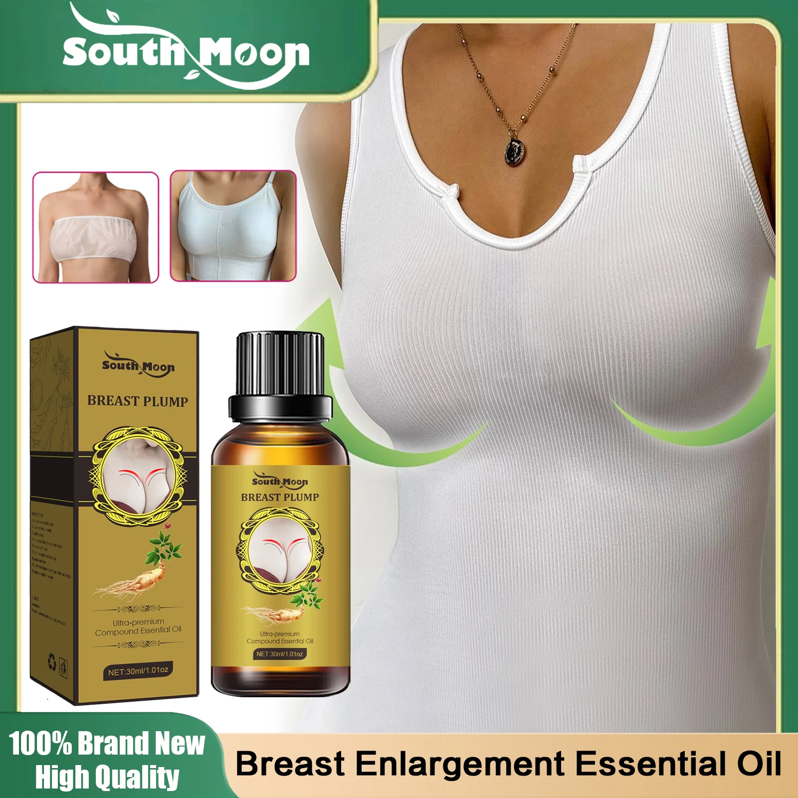 Breast Enlargement Oil Chest Lift Firming Enhancement Serum Boobs Bigger Bust Plump Up Growth Increase Elasticity Sexy For Women