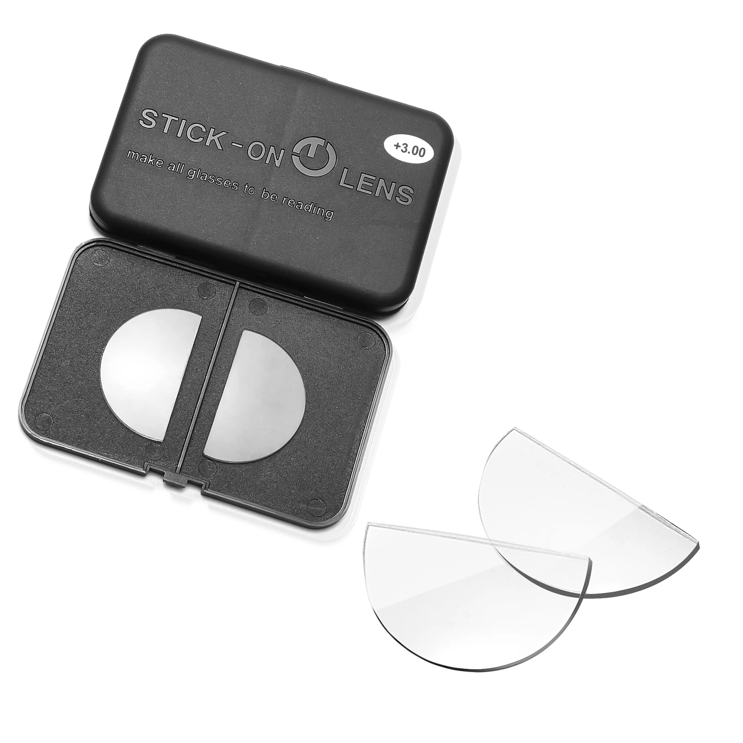 OKH Liquid Silicone Bifocal Reading Lens 2 Pcs Stick-on Presbyopic Lenses Magnification Reusable Bifocal Reading Lenses Readers