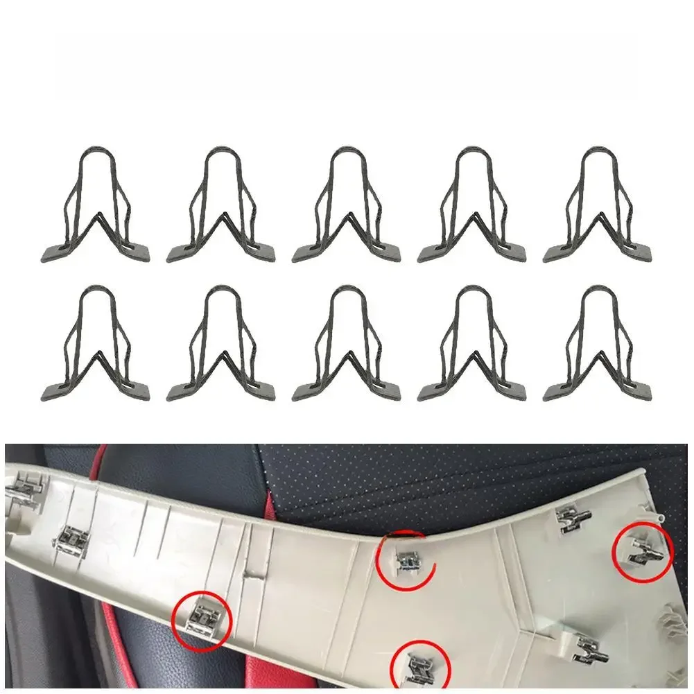 Attaches Universelles pour Tableau Prada de Voiture, Plaque de Garniture Intérieure DVD, Clips en Fer, Accessoires Automobiles, 15 Pièces