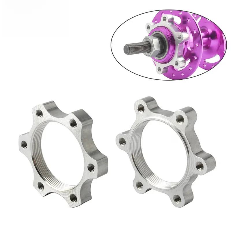 AliExpress MUQZI 2Pcs 44mm 48mm Bike Hub Disk Disc Brake Rotor Adapter Freewheel Threaded Hubs 6 Bolt Flange