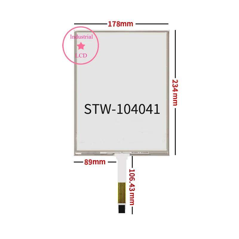 

Сенсорный экран 10,4 дюйма с 5-проводами для G104X1-L04