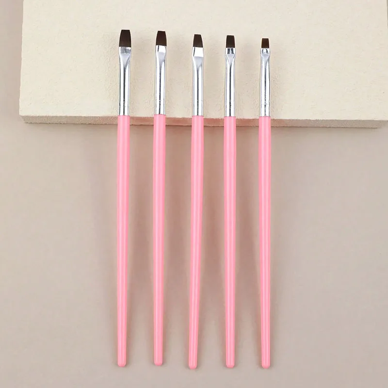 5종 네일아트 디테일 브러쉬 UV 젤 네일 폴리쉬 펜, 네일 브러쉬 세트, 네일아트용 네일 브러쉬, DIY 전문 네일아트 도구