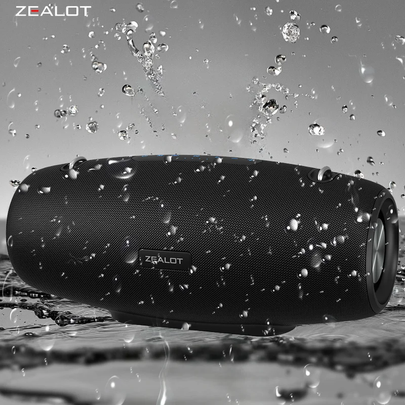 

ZEALOT S67 60W Wireless Partybox Speakers - 40 Hours Playtime, Booming Bass, Outdoor Portable Subwoofer - 14400mAh Battery.
