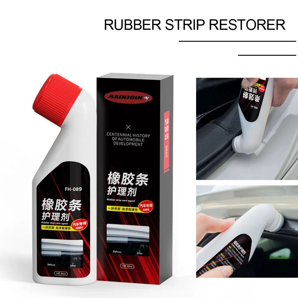 Auto Plastic Restorer Coating Agent Auto Rubber Strip Exterieur Reparatie Schoon Vernieuwen Restauratie Middel Zwart Glans Afdichting Fleuren