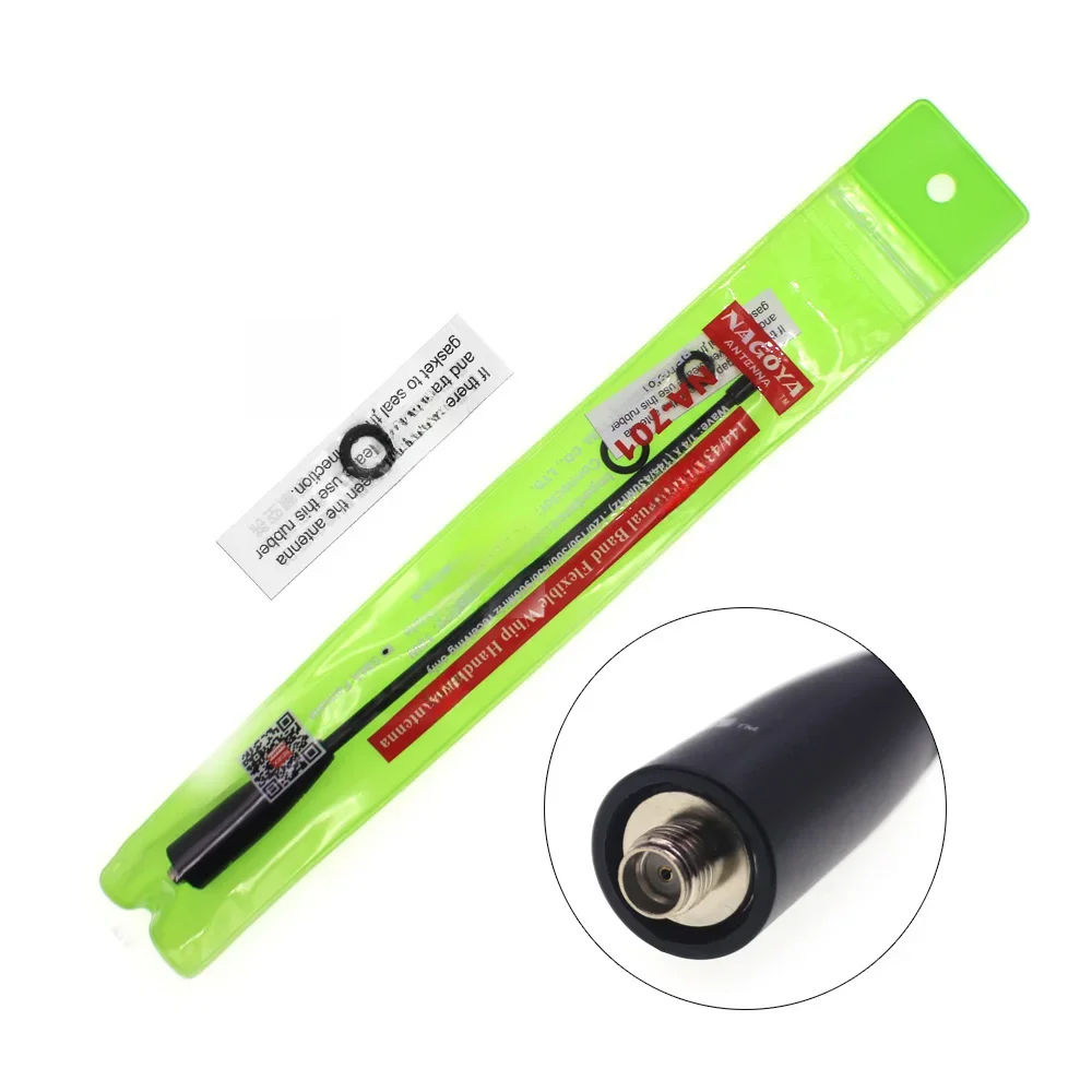 100% Originele Nagoya NA-701 VHF/UHF (144/430 Mhz) antenne SMA-FEMALE voor BaoFeng UV-5R BF-888S UV-82 TYT Wouxun Walkie Talkie - afbeelding 2