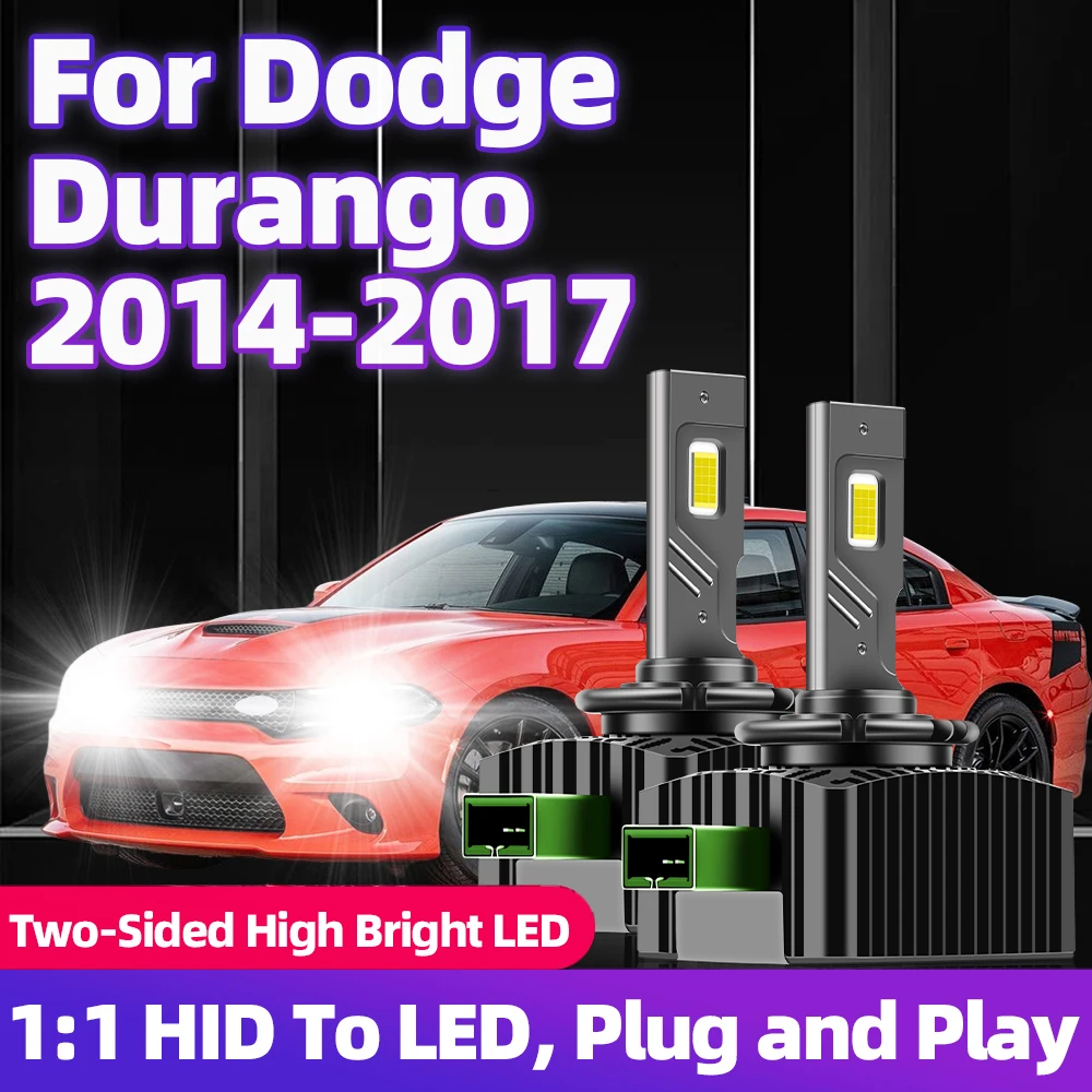 Для Dodge Durango 2014 2015 2016 2017 HID 1:1 до D3S Светодиодная лампа 6000K 110 Вт Фары 30000LM Супер яркая автомобильная передняя фара