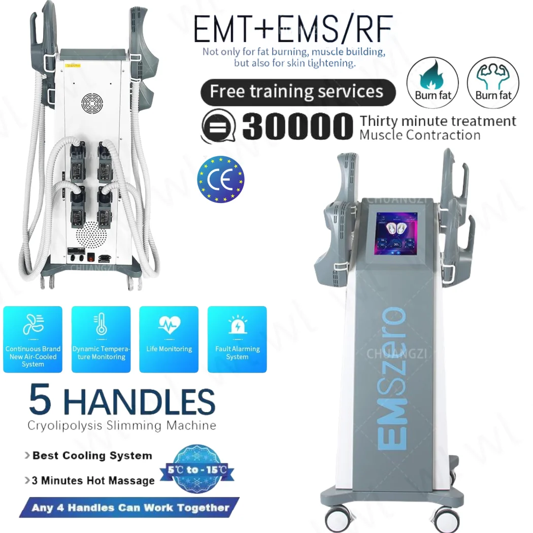 

EMSZERO 6500W Hi emt Machine 4 скульптура для салона новая лечебная детская Тазовая Подушка стимуляция мышц тела скульптура