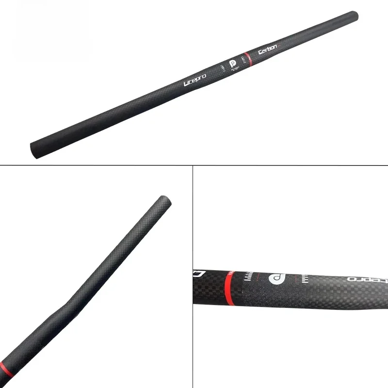 AliExpress TMAEX Folding Bicycle Straight Handlebars 25.4x580mm Ultra-light Carbon Fiber Handlebars Horizontal Handlebars 3K Matte Surface 110g
