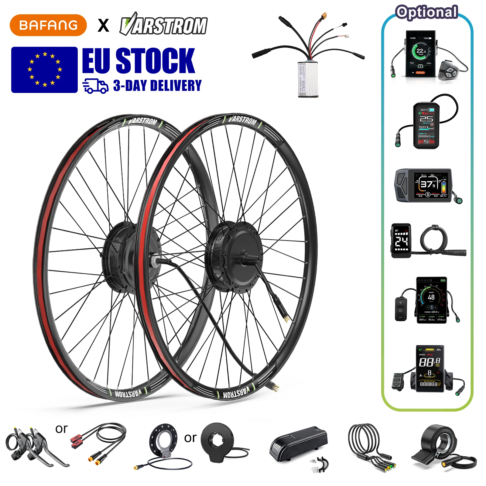 [W promocji ] Bafang 48V 500W G020 Silnik w piaście koła, napęd tylny z hamulcem tarczowym, kompletny zestaw konwersyjny do e-bike roweru elektrycznego na koła o rozmiarze 26", 27.5", 28", 29", 700C,
