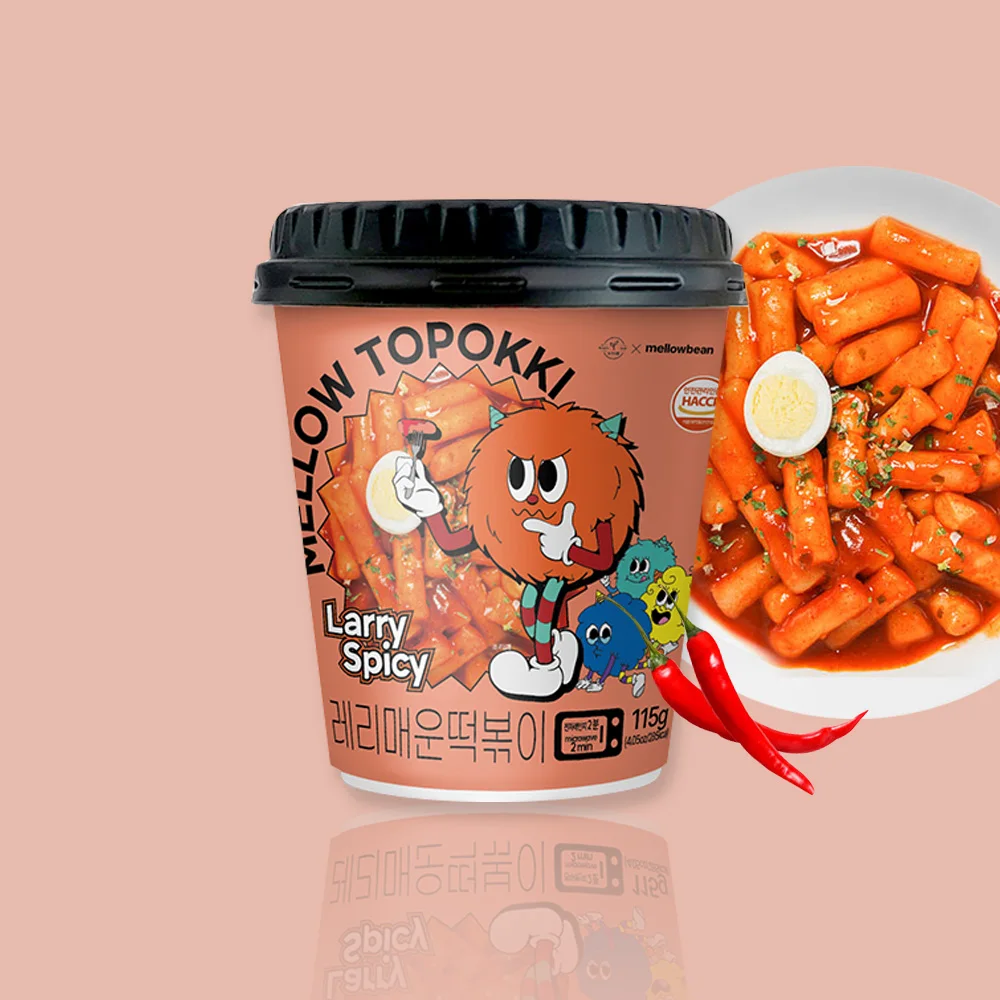 Mellow Cup Tteokbokki 4 Tastes (Fake/Cream Flavor/Cheese Flavor/Fake Flavor) 115Gx4 Units