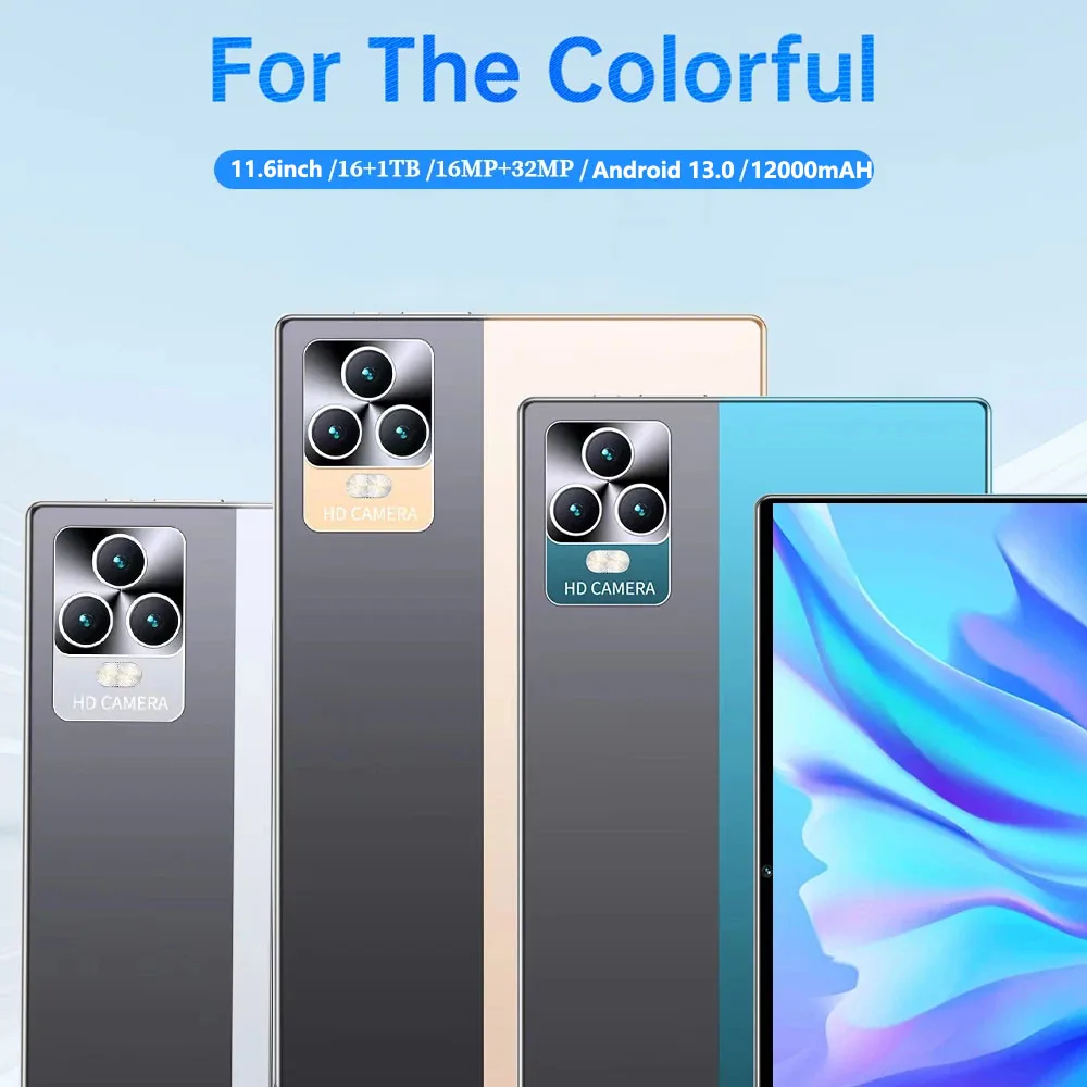 2024 neue 5g Tablet Android 12. 0 max Tablette 16GB RAM 1TB ROM Netzwerk 8800mAh Tablets 16MP 32MP WLAN 10 Kern