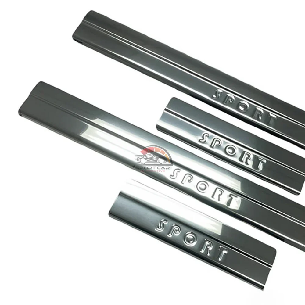 For Skoda Karoq (2017 +) - Door Sill - (4 Pieces Abs Chrome) - (SUV-Sport Written) affordable car parts high quality