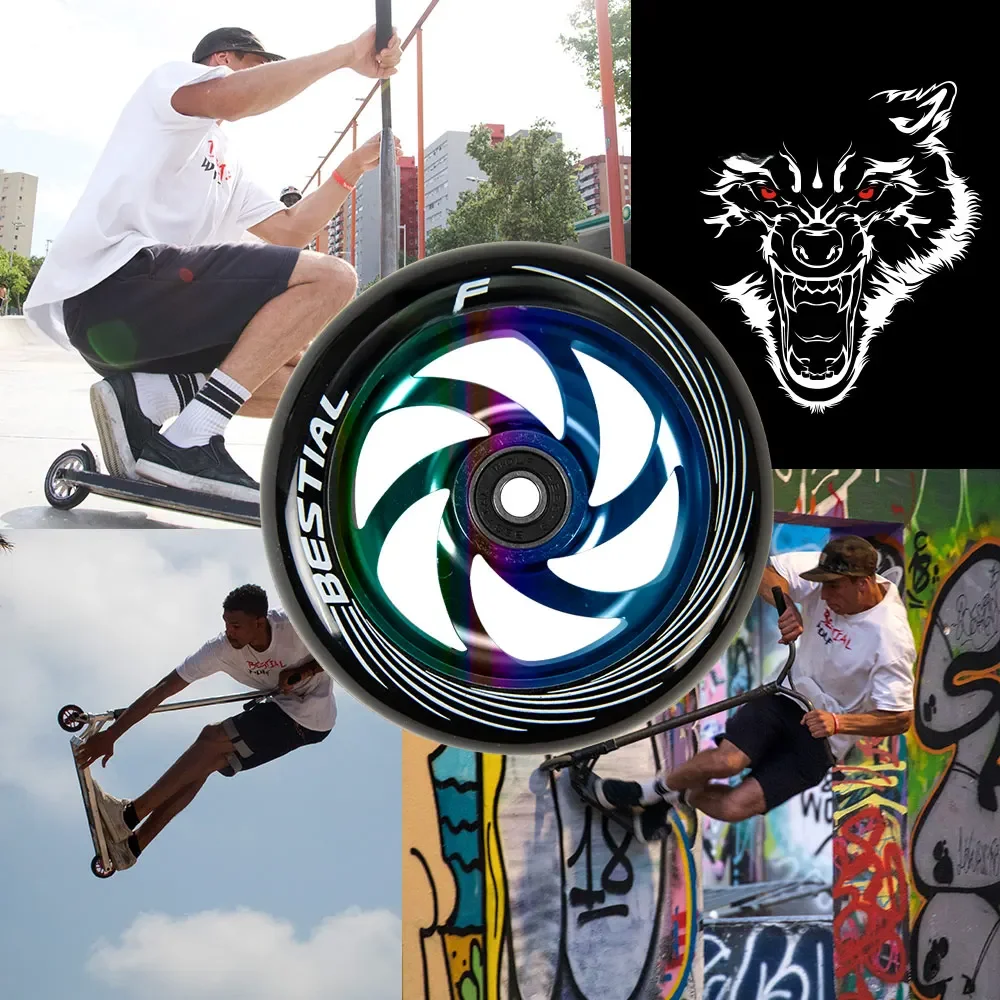 Twister 110 roda metálica 110mm, ideal para bicicletas profissionais