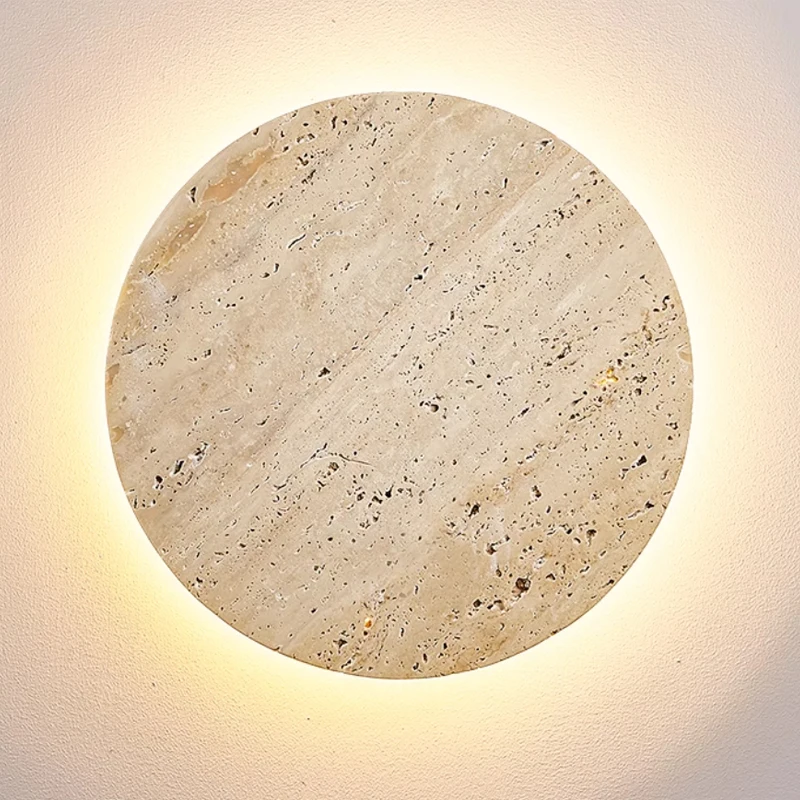 Natural Yellow Cave Stone Led Sconce Lamp Nordic Minimalist Wabi Sabi Home Decoration Living Room Bedside Corridor Wall Lights