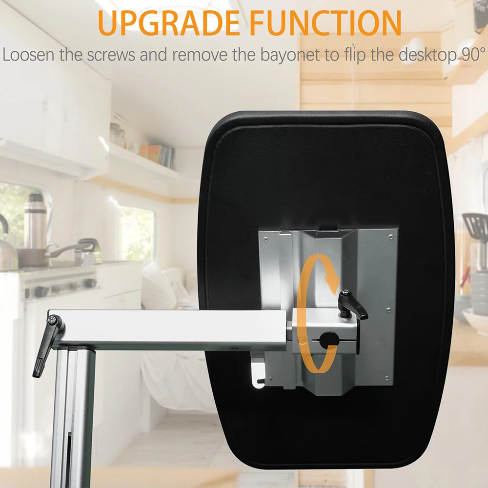 أرجل طاولة قابلة للتعديل من سبائك الألومنيوم RV قابلة للتعديل، دعامة أرجل طاولة 360 درجة لليخوت قافلة RV سهلة التركيب.