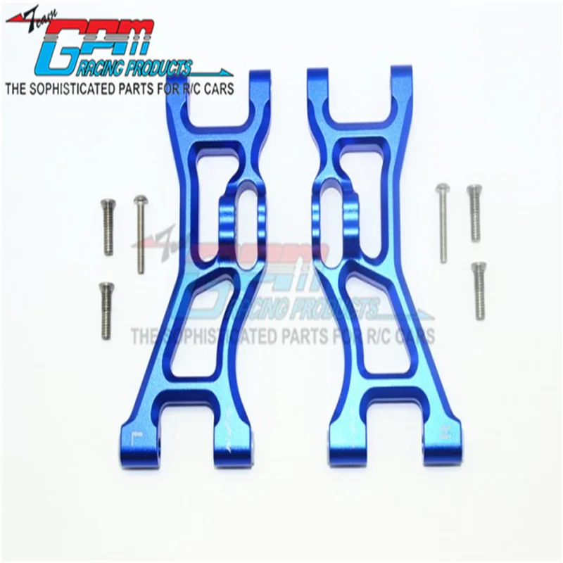 GPM ALUMINUM FRONT LOWER SUSPENSION ARM -8PC SET For LOSI 1/10 ROCK REY LOS03009T1/T2 Upgrade