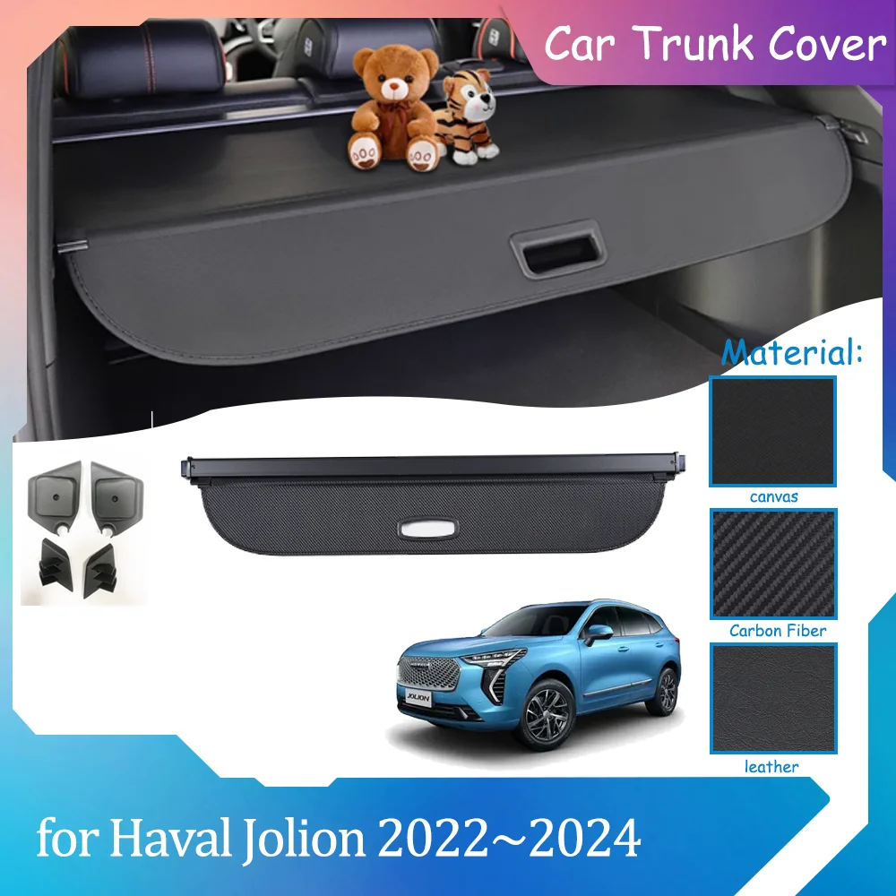 Car Trunk Covers for Haval Chitu Jolion Pro 2021~2024 Waterproof Luggage Curtain Shelter Privacy Partition Cargo Pad Accessories