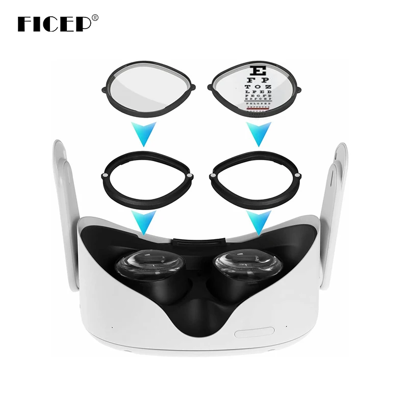 

For Oculus Quest2 Prescription Lenses Anti Blue Myopia Lens Quick Disassemble Magnetic Frame Glasse for Meta Quest 2 Accessories