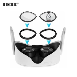 For Oculus Quest2 Prescription Lenses Anti Blue Myopia Lens Quick Disassemble Magnetic Frame Glasse for Meta Quest 2 Accessories