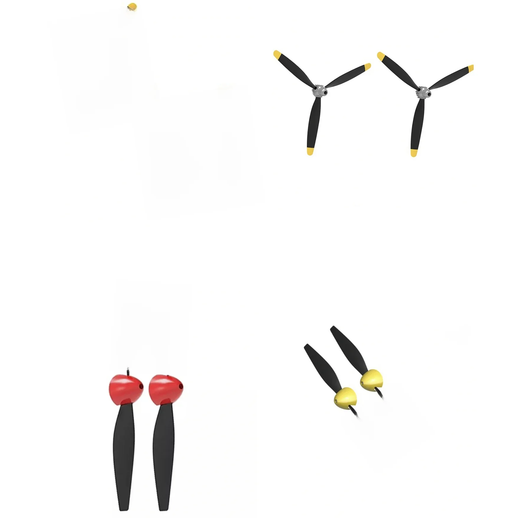 Hélice d'avion RC avec Spinner, 2 pièces, hélices à lame 2/3/4 adaptées pour P51D Mustang BF109 F4U Corsair
