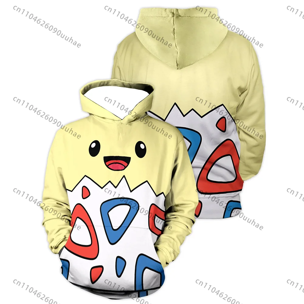

Толстовка с капюшоном в стиле японского аниме, пуловер Bandai Togepi, толстовки с капюшоном, модная повседневная осенне-зимняя толстовка с длинными рукавами, брюки с яйцом, тематикой