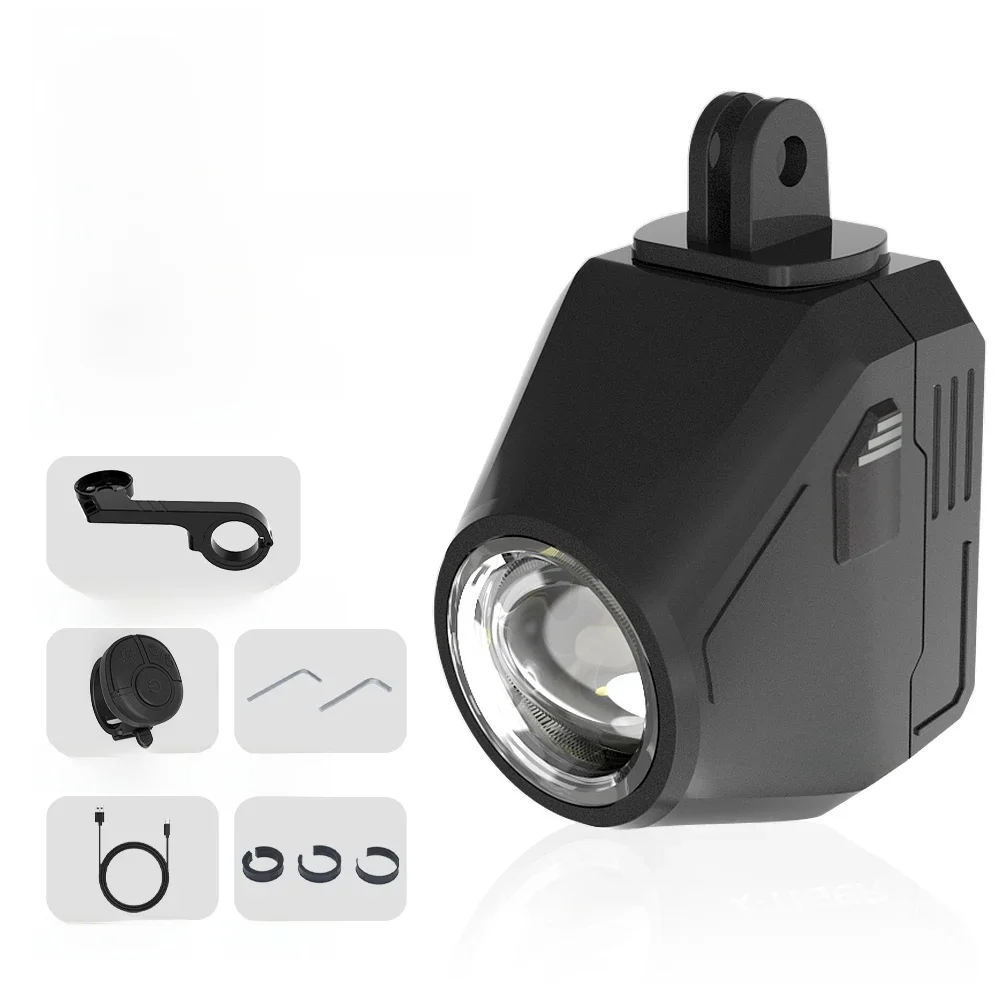 AliExpress X-TIGER 1600LM Bicycle Wireless Intelligent Remote Control Headlight High Brightness Strong Light Type-C Charging Port