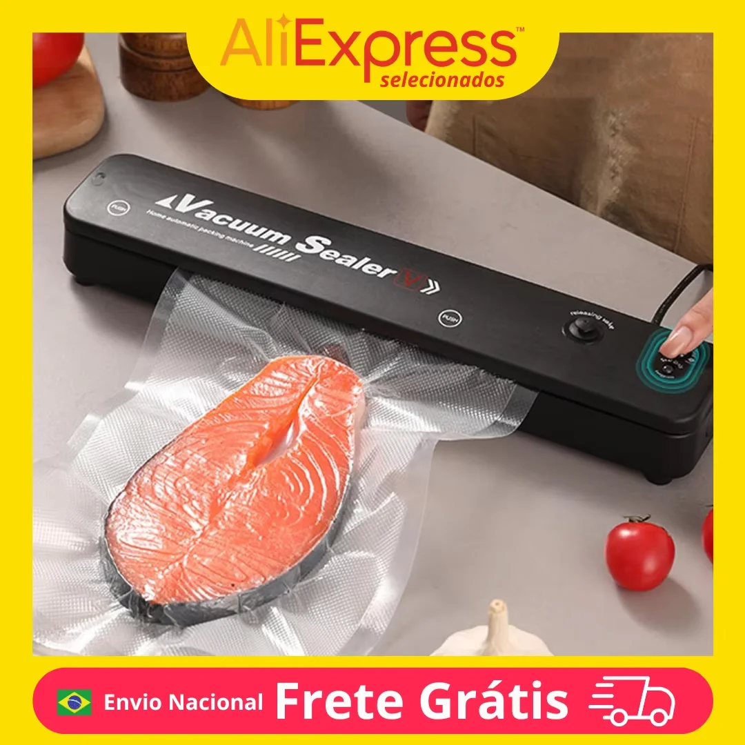 Máquina Automática para Envasar Alimentos, Sellado al Vacío, Doméstica, Selladora de Alimentos, Ayudante de Cocina