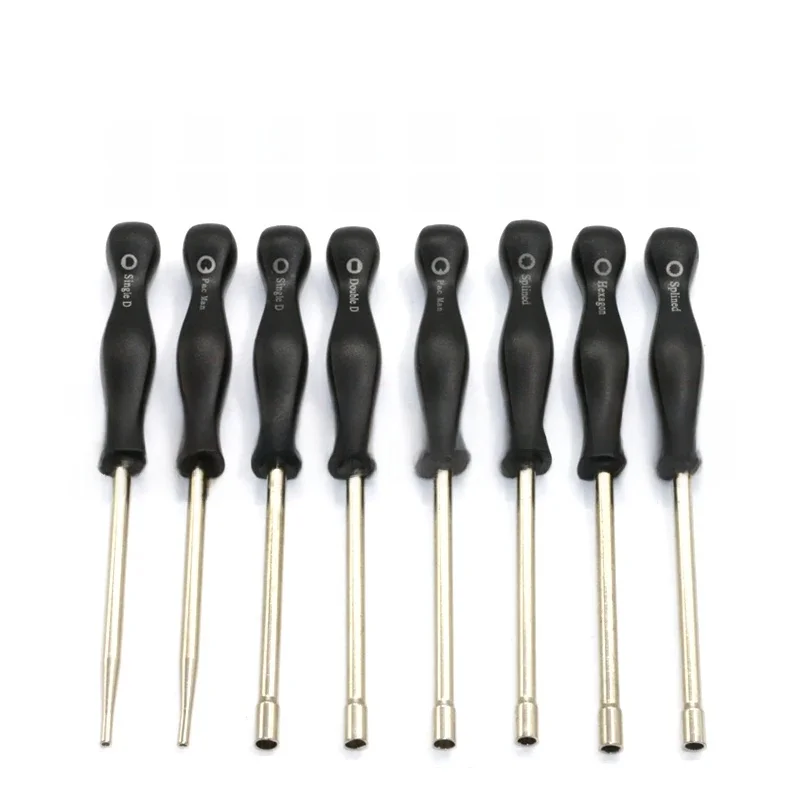 Tournevis professionnel, outil de réglage du carburateur, Kit de douilles hexagonales simple D Double D pour la plupart des carburateurs à 2 cycles