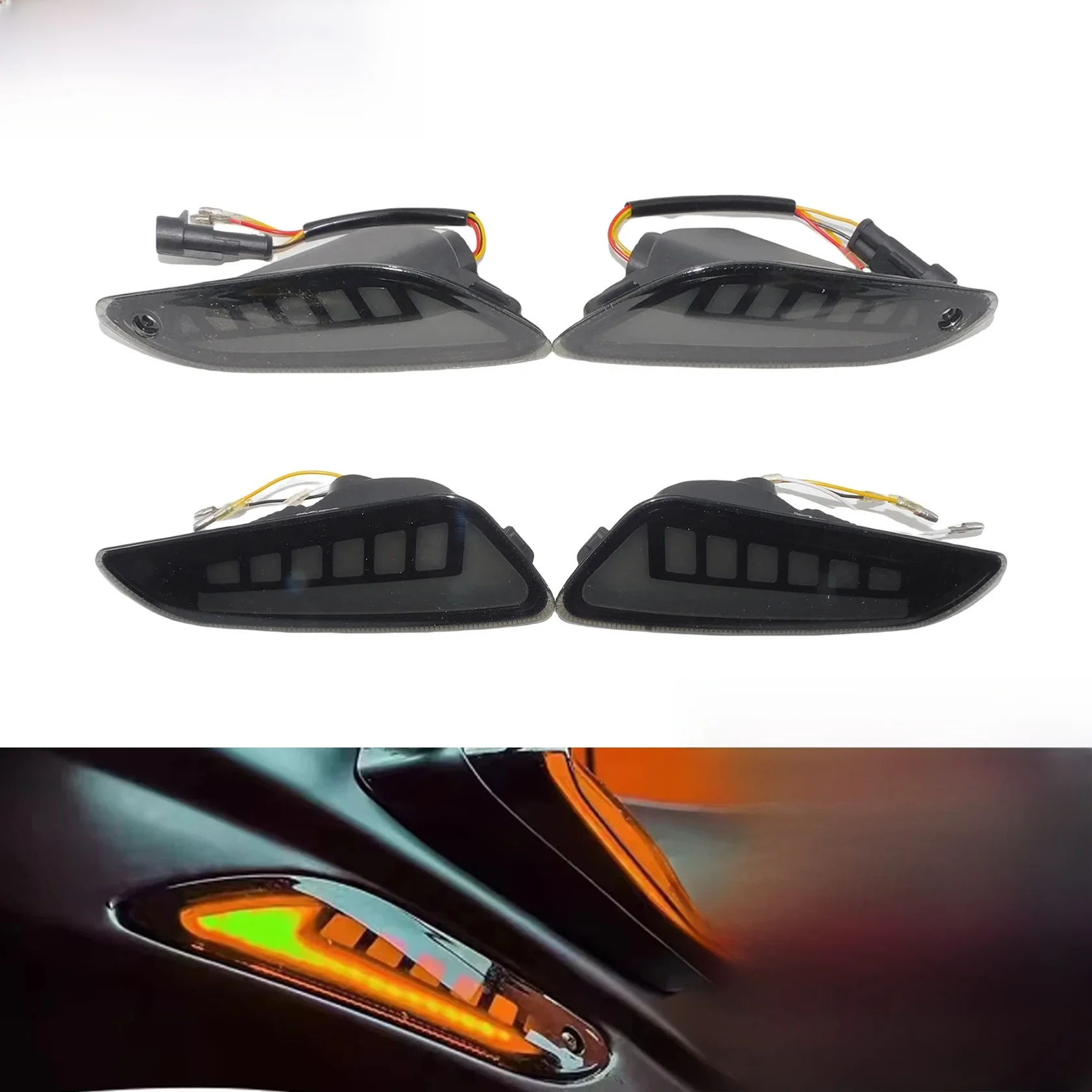 Motorfiets Led Voor/Achter Richtingaanwijzer Dagrijverlichting Voor Vespa Sprint Primavera 50 125 150 2020-2023 2024 2025 - afbeelding 2