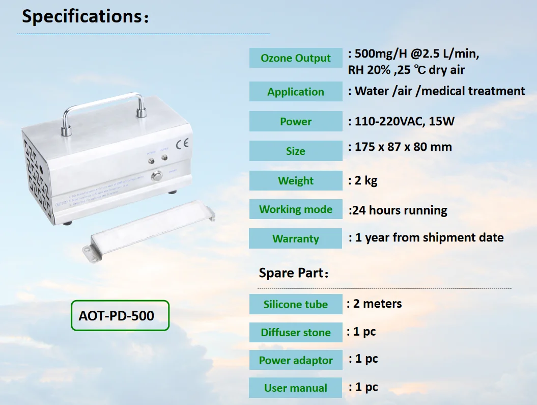 Multifunctional Ozone Air Purifier Ozonluftreiniger Purificateur d'air a ozone