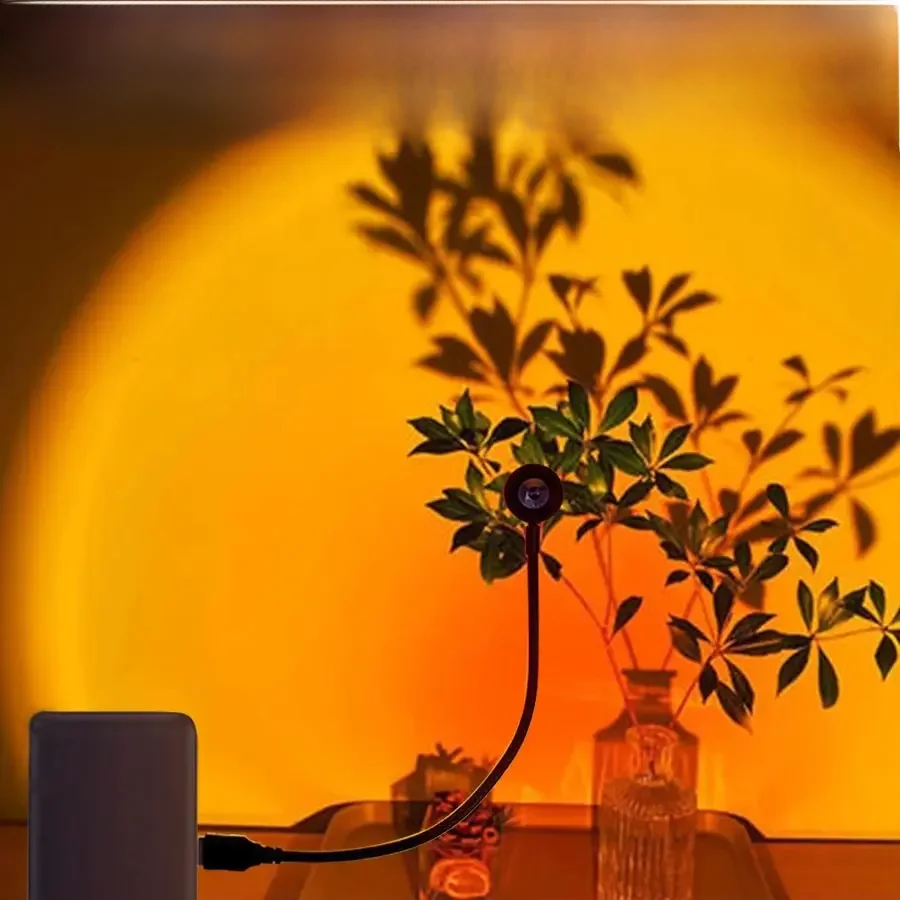 MeeToo USB coucher de soleil humeur lampe projecteur Led néon veilleuse pour salon décor chambre fond photographie mur atmosphère