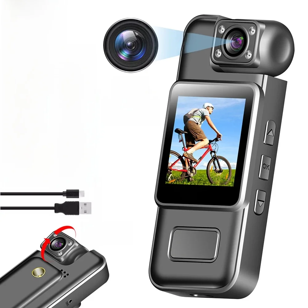 4K WiFi Mini Camera Ultra HD Draagbare Digitale Videorecorder met Infrarood Nachtzicht voor Politie BodyCam Sport DV En Rijden - afbeelding 2