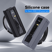 Silicone Case for Xiaomi Mi power bank 25000mAh 212W Explorer Edition TF/SIM card PIN storage Carrying Travel Case Storage Bag