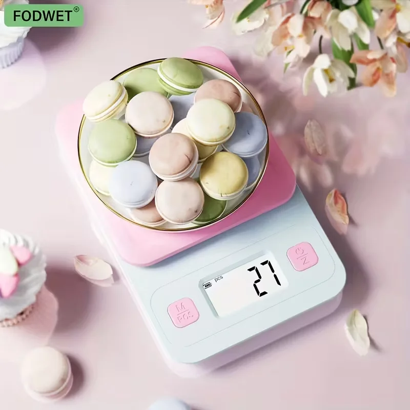 Báscula de cocina digital, con pantalla LCD, 0. Precisión de 1Oz/1G, función Z, 6+ unidades de conversión, base a prueba de viento y antideslizante, con batería, para cocinar, hornear, joyería, oficina, uso al aire libre, báscula de cocina moderna, báscula de cocina con función cero