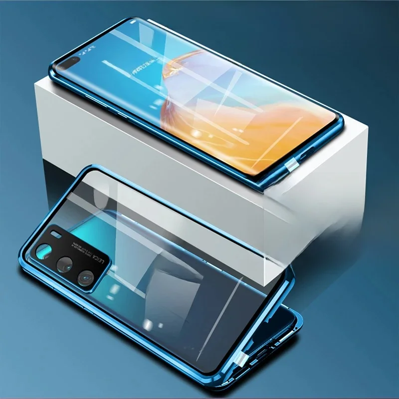 360 Pełna ochrona Metalowa magnetyczna dwustronna szklana obudowa z zamkiem błyskawicznym dla XIAOMI Redmi Note 13 Pro Plus 5G Osłona obiektywu — zdjęcie produktu 7