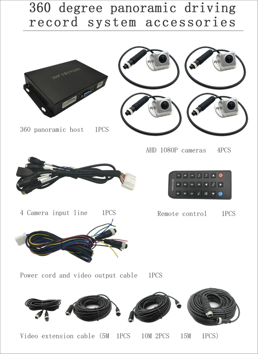 360° car camera panoramic system