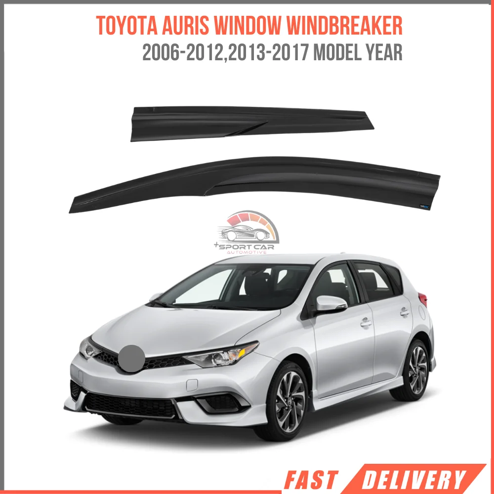 FOR TOYOTA AURIS 2006-2012, 2013-2017 Sport Style glass windbreaker 4 piece car rain protection accessory-Free Shipping