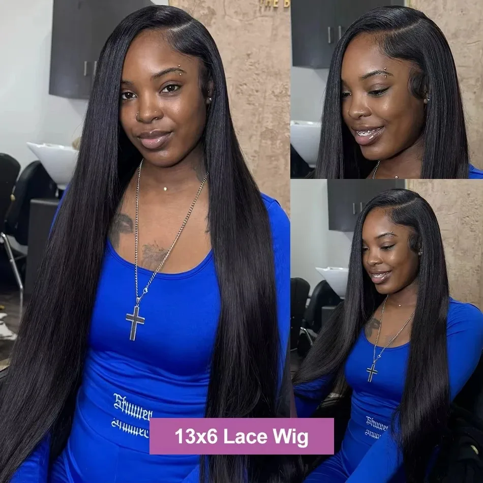 42 Inch Straight Human Hair Wigs 250 Density 13x6 HD Lace Frontal Wig 6x6 Gluless Ready To Wear 13x4 Transparent Lace Wig Remy