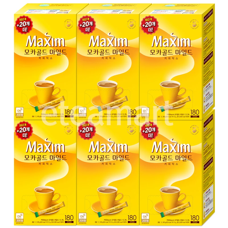 Maxim Moka Gold Coffee Mix 180Tx6 (1080T)